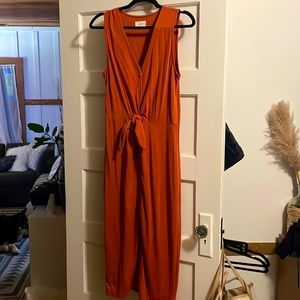 LOFT - Button Down Midi - Size M - Color: Coral